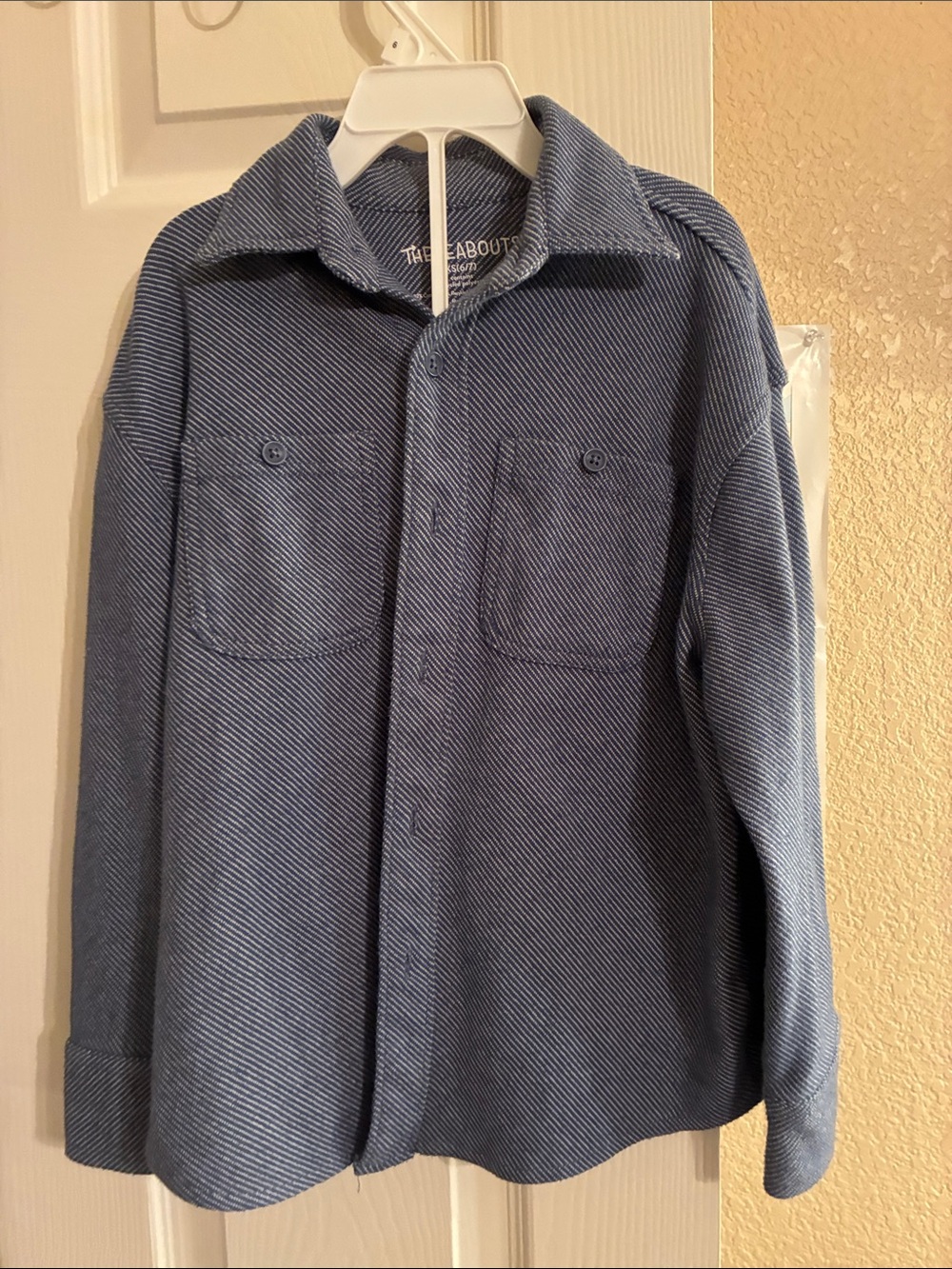 NWOT Therabouts Kids Shirt Jacket - Soft Fleece Button-Up